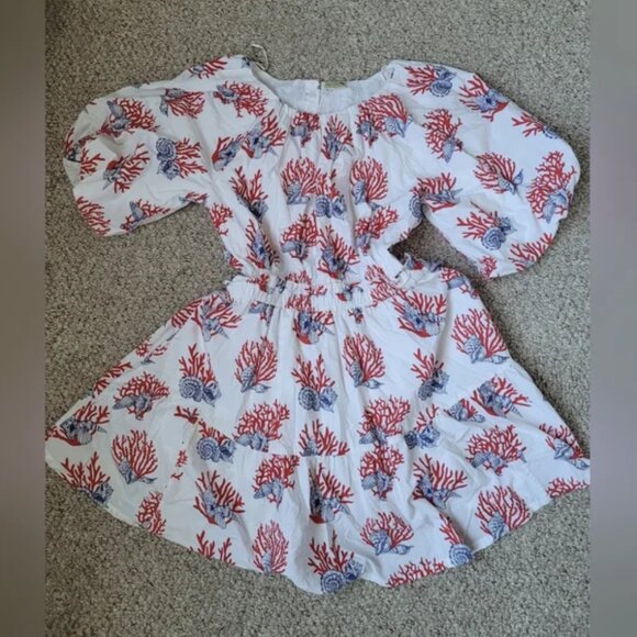 Anthropologie Priya Israni Short-Sleeve Mini Women's Dress size L - Picture 8 of 8